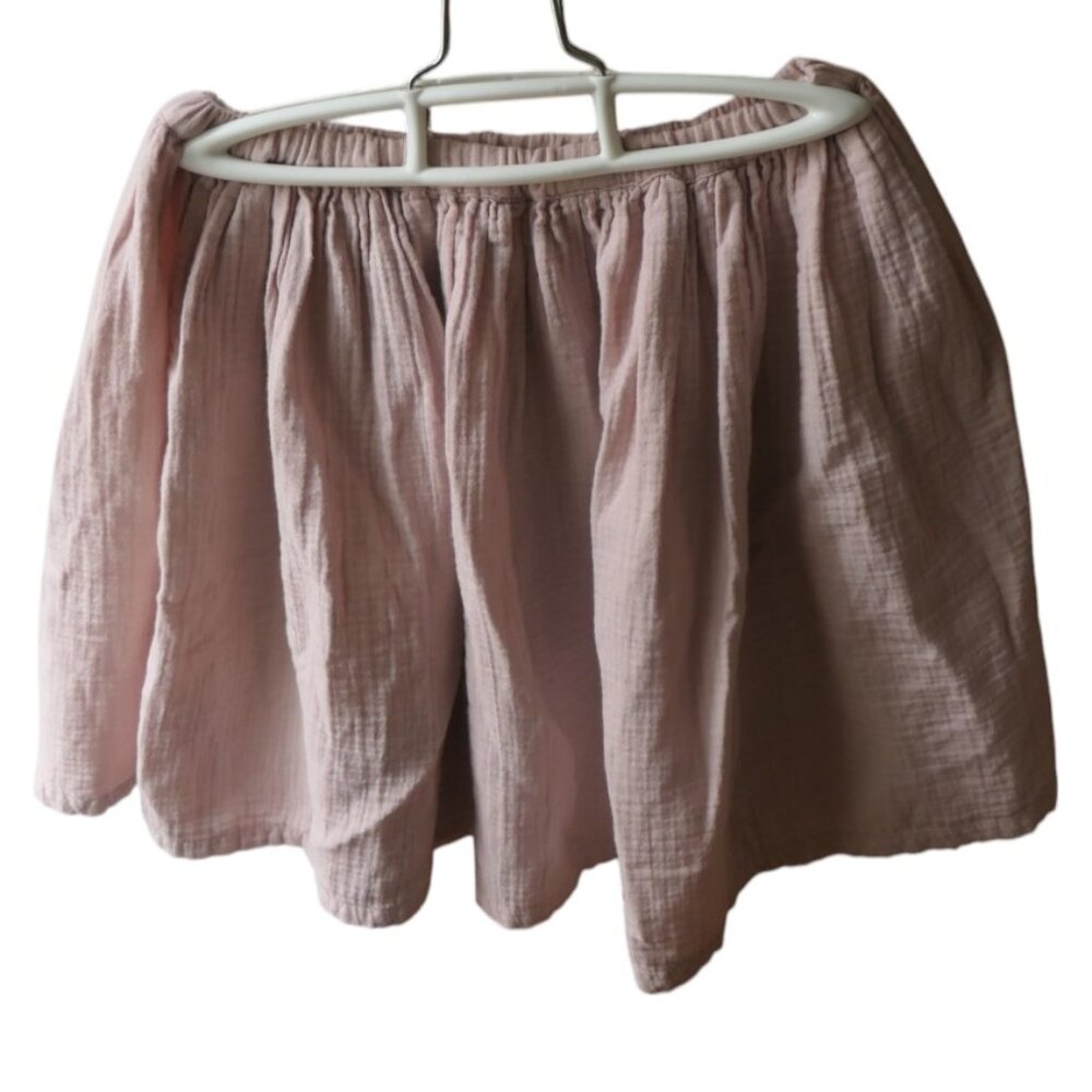 Bonton-Girl’s dusty rose cotton gauze skirt-Size 12 yrs-New